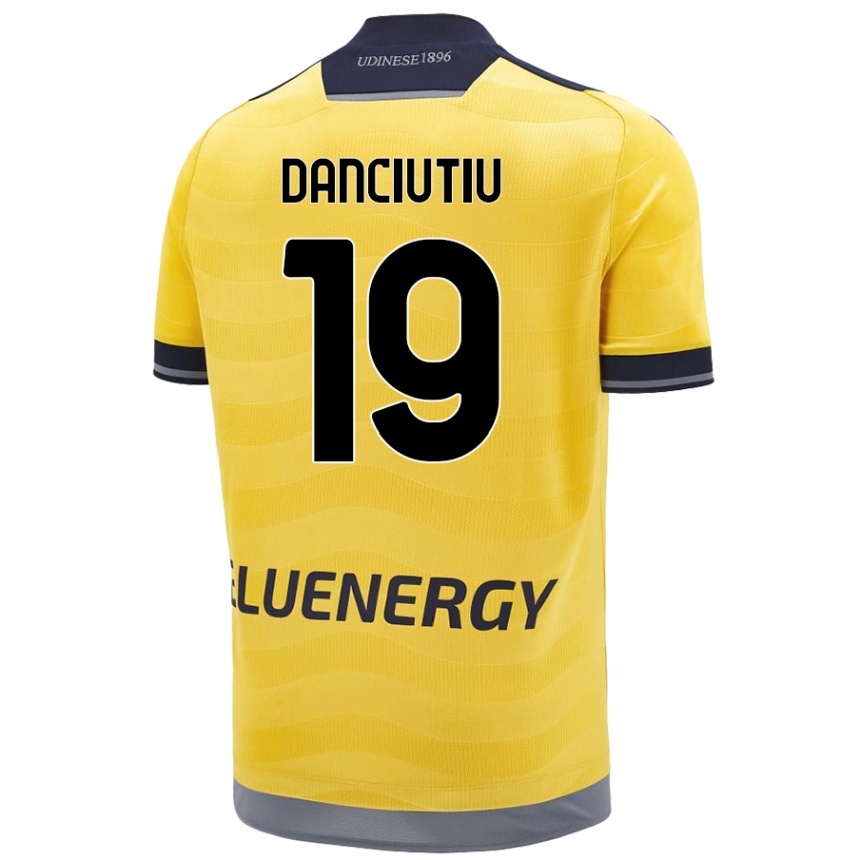 Niño Fútbol Camiseta Vlad Danciuțiu #19 Dorado 2ª Equipación 2024/25 México