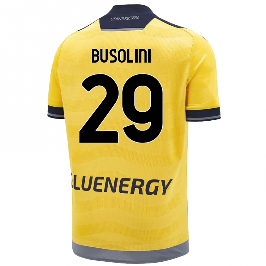 Niño Fútbol Camiseta Alessandro Busolini #29 Dorado 2ª Equipación 2024/25 México