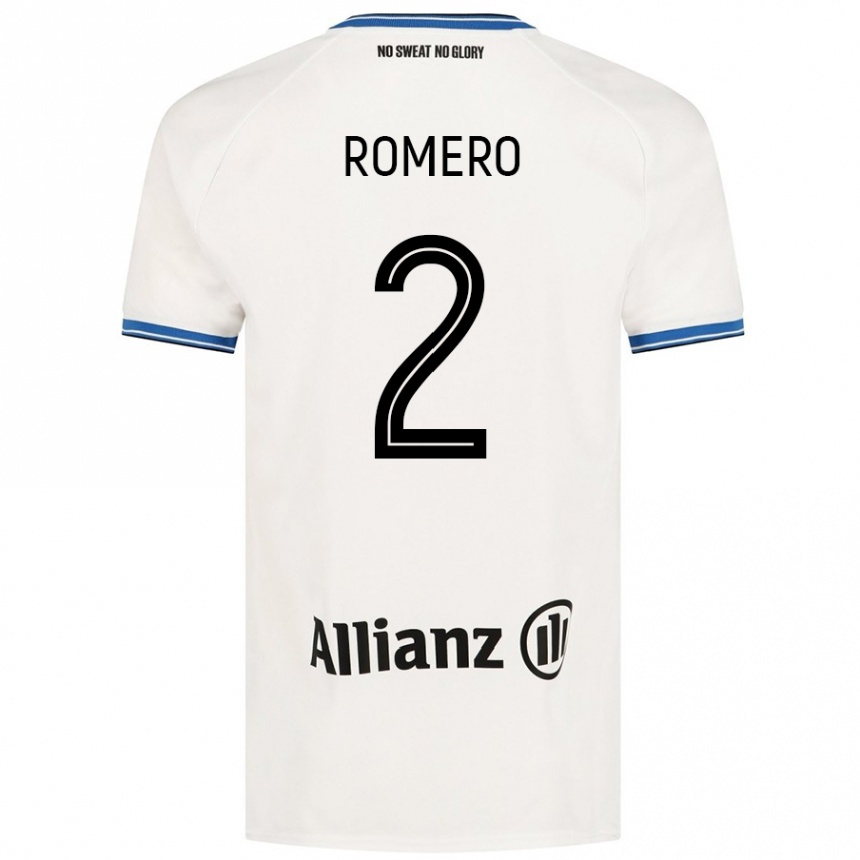 Niño Fútbol Camiseta Zaid Romero #2 Blanco 2ª Equipación 2024/25 México