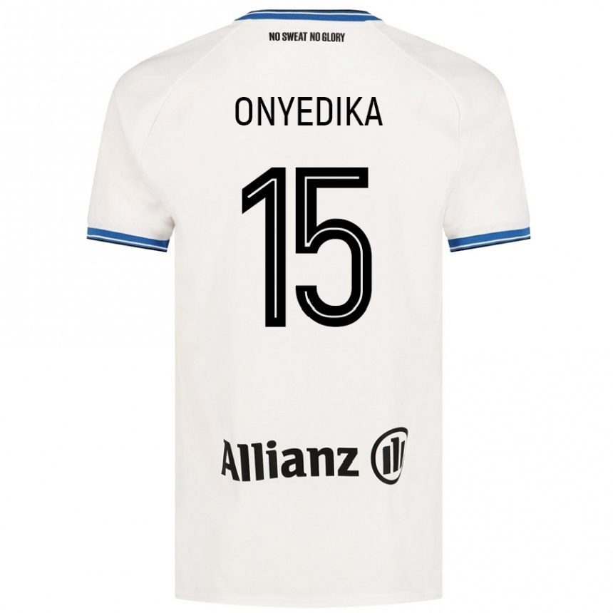 Niño Fútbol Camiseta Raphael Onyedika #15 Blanco 2ª Equipación 2024/25 México