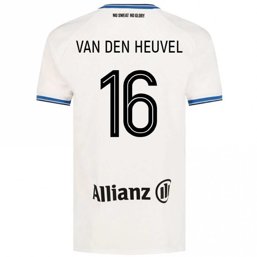 Niño Fútbol Camiseta Dani Van Den Heuvel #16 Blanco 2ª Equipación 2024/25 México