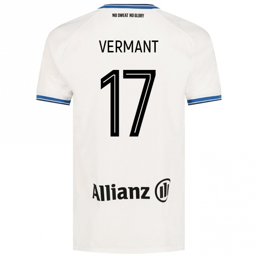 Niño Fútbol Camiseta Romeo Vermant #17 Blanco 2ª Equipación 2024/25 México