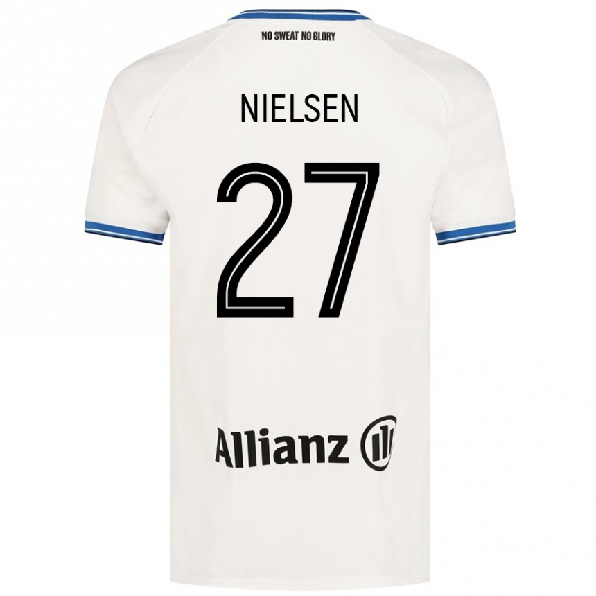 Niño Fútbol Camiseta Casper Nielsen #27 Blanco 2ª Equipación 2024/25 México