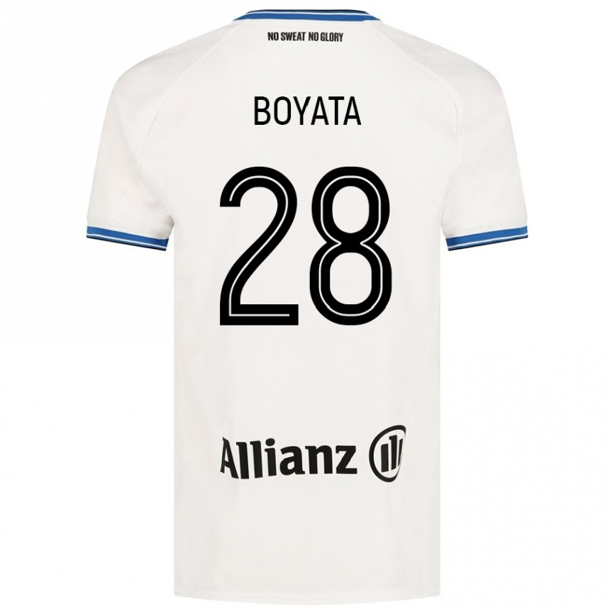 Niño Fútbol Camiseta Dedryck Boyata #28 Blanco 2ª Equipación 2024/25 México