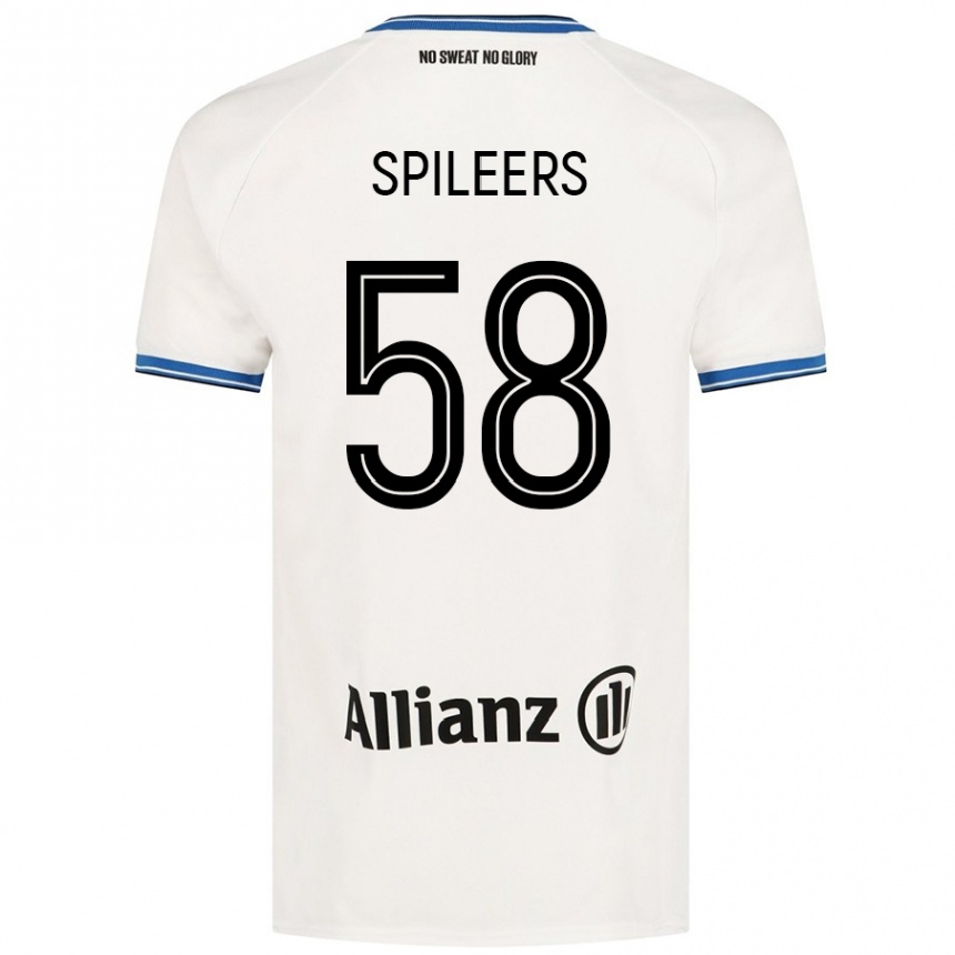 Niño Fútbol Camiseta Jorne Spileers #58 Blanco 2ª Equipación 2024/25 México