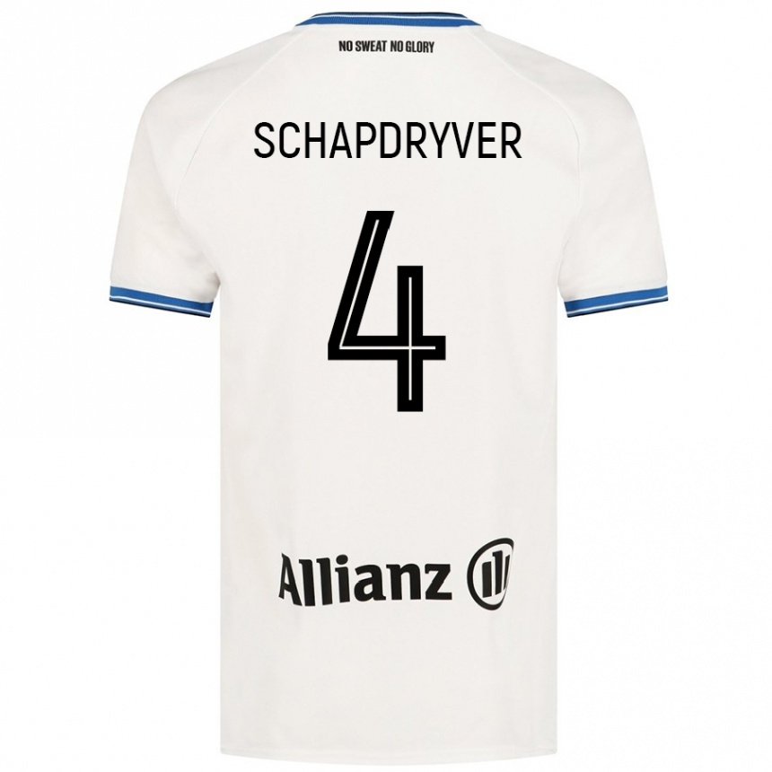 Niño Fútbol Camiseta Emely Schapdryver #4 Blanco 2ª Equipación 2024/25 México