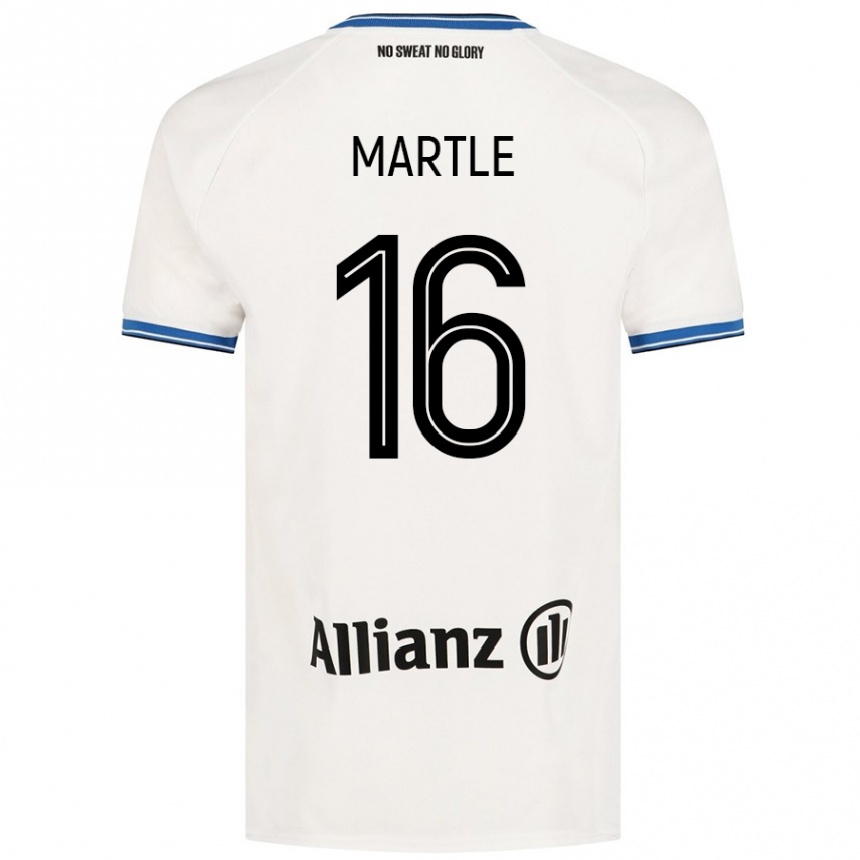 Niño Fútbol Camiseta Margaux Martlé #16 Blanco 2ª Equipación 2024/25 México