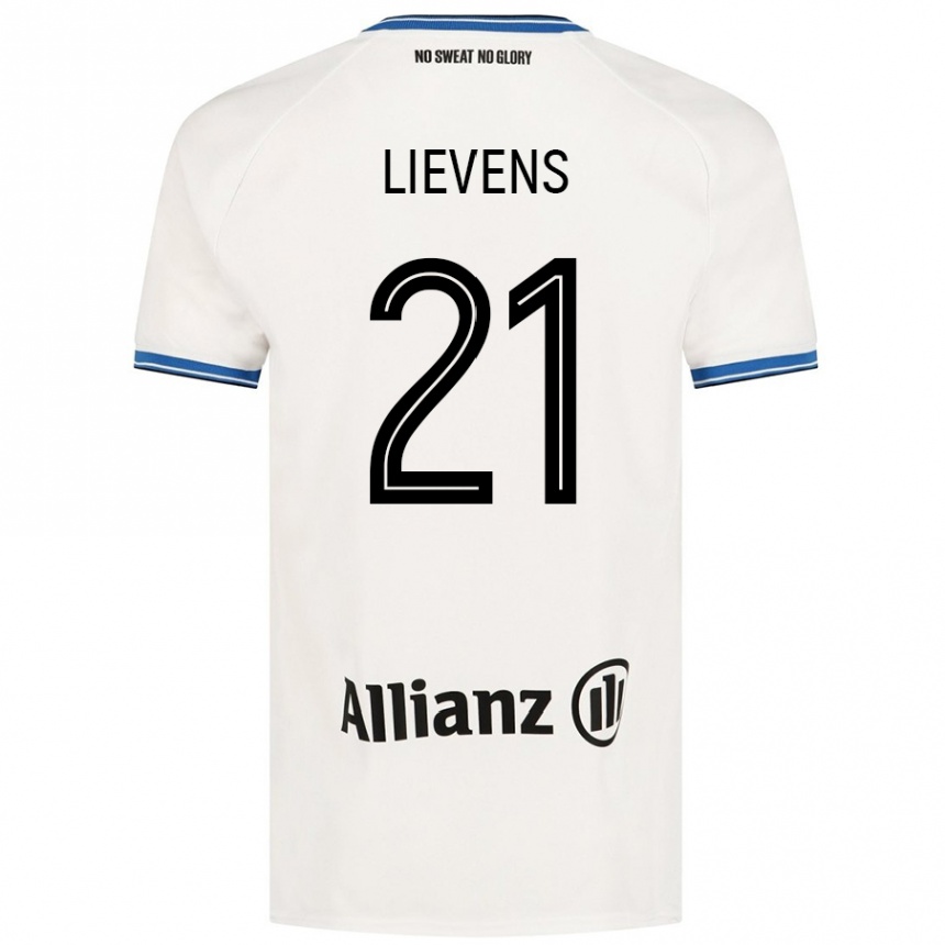 Niño Fútbol Camiseta Caitlin Lievens #21 Blanco 2ª Equipación 2024/25 México