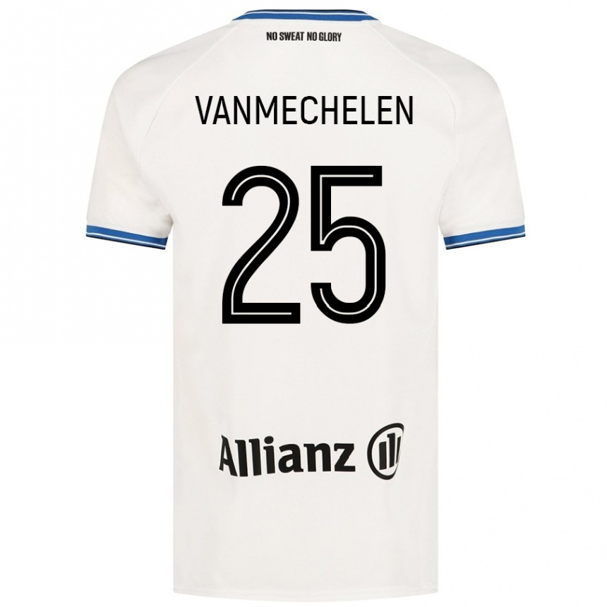 Niño Fútbol Camiseta Davinia Vanmechelen #25 Blanco 2ª Equipación 2024/25 México