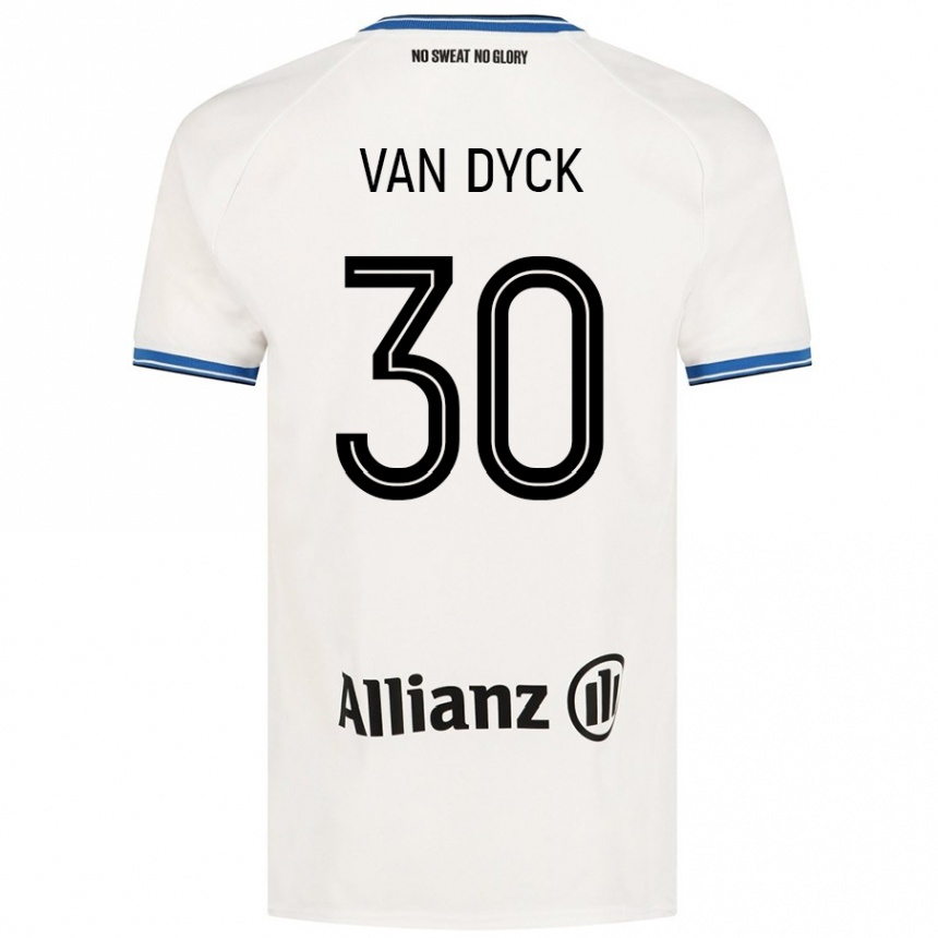 Niño Fútbol Camiseta Nell Van Dyck #30 Blanco 2ª Equipación 2024/25 México