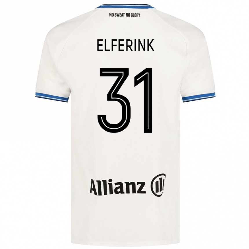 Niño Fútbol Camiseta Marie Elferink #31 Blanco 2ª Equipación 2024/25 México