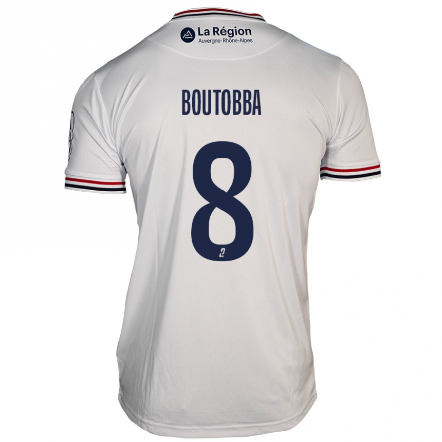 Niño Fútbol Camiseta Bilal Boutobba #8 Blanco 2ª Equipación 2024/25 México