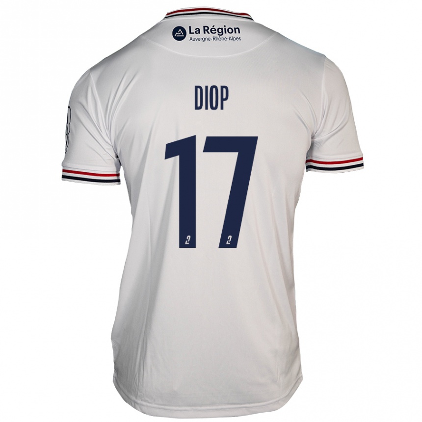 Niño Fútbol Camiseta Ousmane Diop #17 Blanco 2ª Equipación 2024/25 México