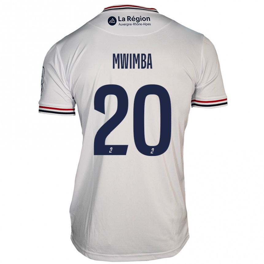 Niño Fútbol Camiseta Josué Mwimba Isala #20 Blanco 2ª Equipación 2024/25 México