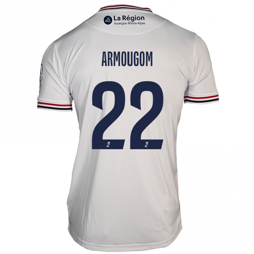 Niño Fútbol Camiseta Yoël Armougom #22 Blanco 2ª Equipación 2024/25 México