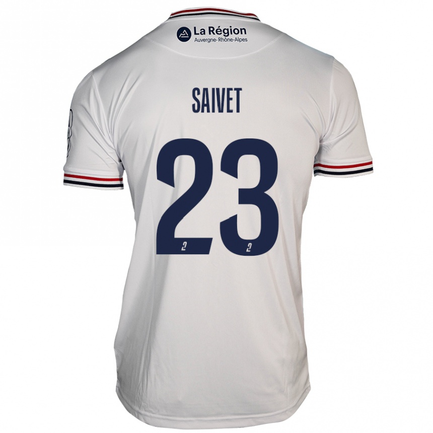 Niño Fútbol Camiseta Henri Saivet #23 Blanco 2ª Equipación 2024/25 México