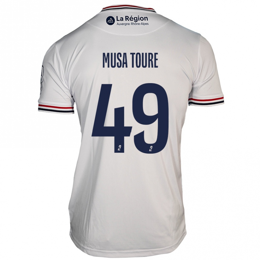 Niño Fútbol Camiseta Musa Toure #49 Blanco 2ª Equipación 2024/25 México