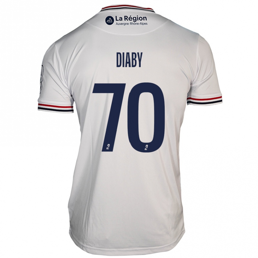 Niño Fútbol Camiseta Yadaly Diaby #70 Blanco 2ª Equipación 2024/25 México