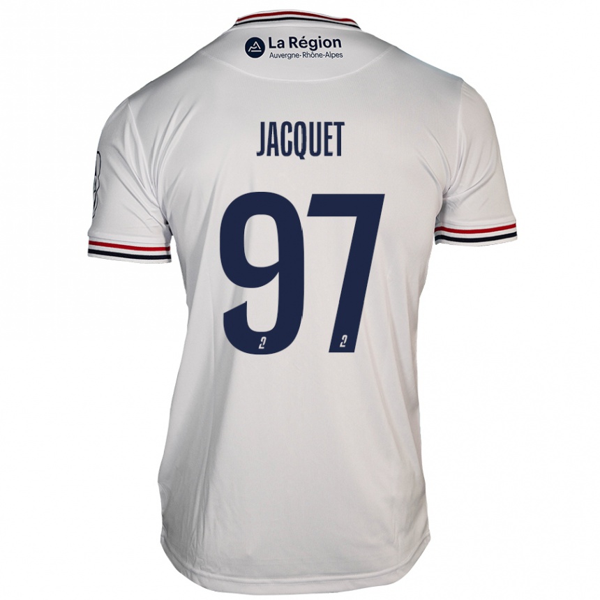 Niño Fútbol Camiseta Jérémy Jacquet #97 Blanco 2ª Equipación 2024/25 México