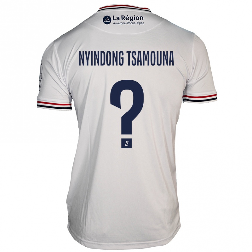 Niño Fútbol Camiseta Jean Nyindong Tsamouna #0 Blanco 2ª Equipación 2024/25 México