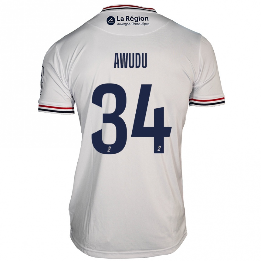 Niño Fútbol Camiseta Sumaila Awudu #34 Blanco 2ª Equipación 2024/25 México