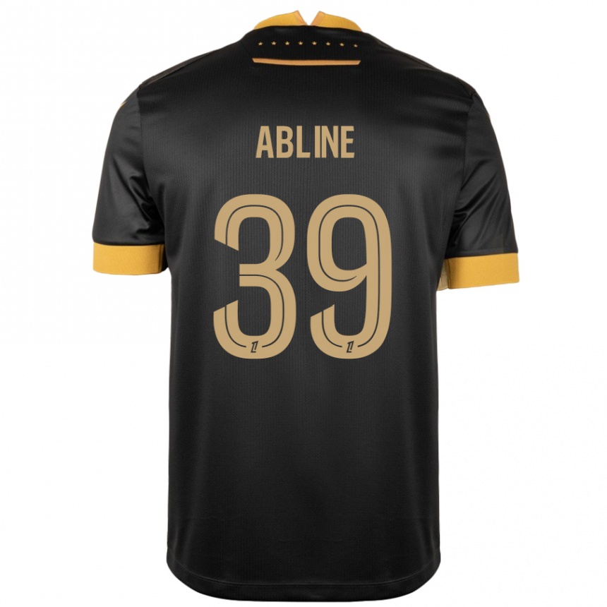 Niño Fútbol Camiseta Matthis Abline #39 Negro Marrón 2ª Equipación 2024/25 México