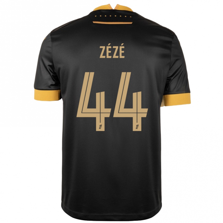 Niño Fútbol Camiseta Nathan Zézé #44 Negro Marrón 2ª Equipación 2024/25 México