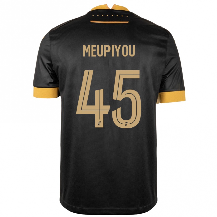 Niño Fútbol Camiseta Bastien Meupiyou #45 Negro Marrón 2ª Equipación 2024/25 México