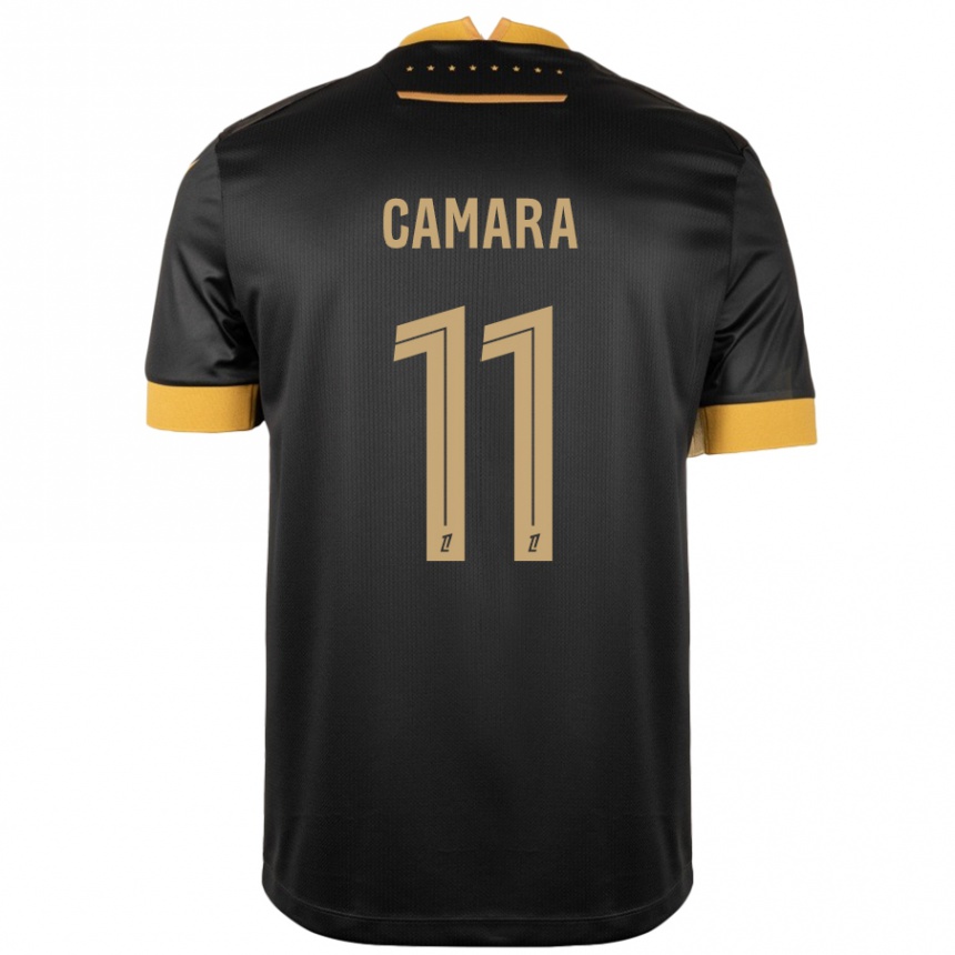 Niño Fútbol Camiseta Aboubacar Camara #11 Negro Marrón 2ª Equipación 2024/25 México