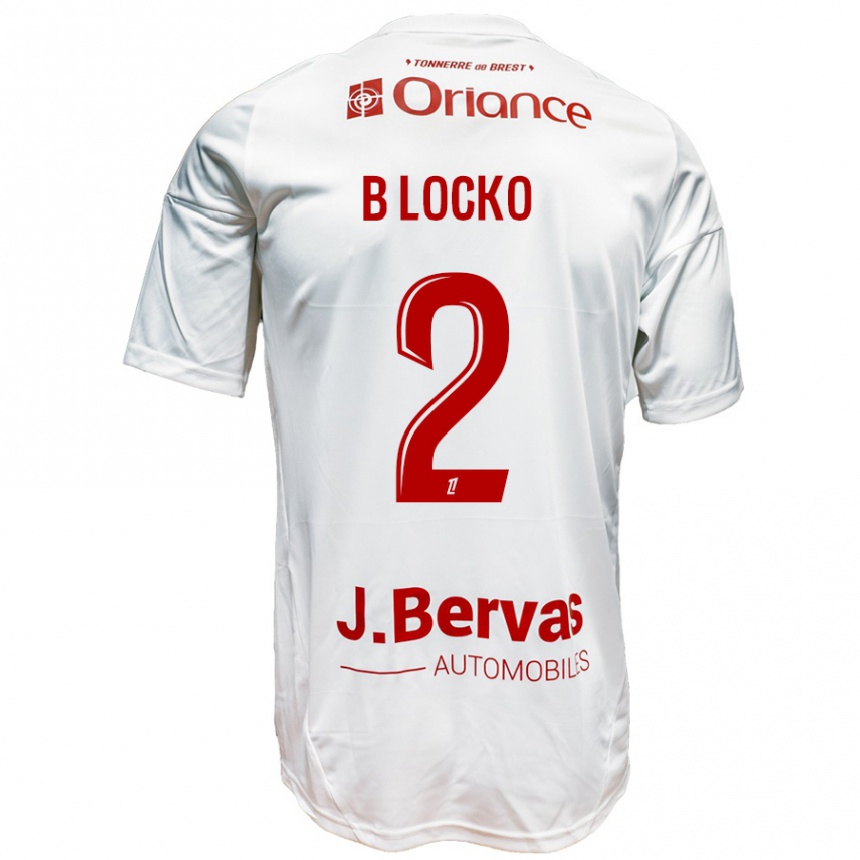 Niño Fútbol Camiseta Bradley Locko #2 Blanco Rojo 2ª Equipación 2024/25 México