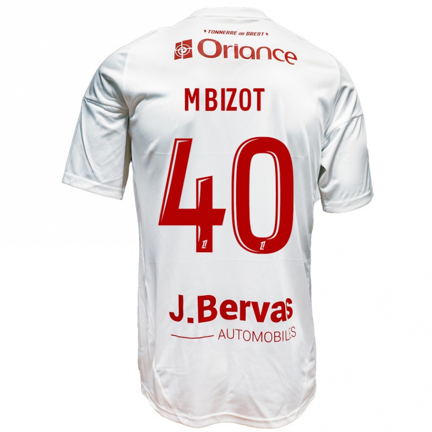 Niño Fútbol Camiseta Marco Bizot #40 Blanco Rojo 2ª Equipación 2024/25 México