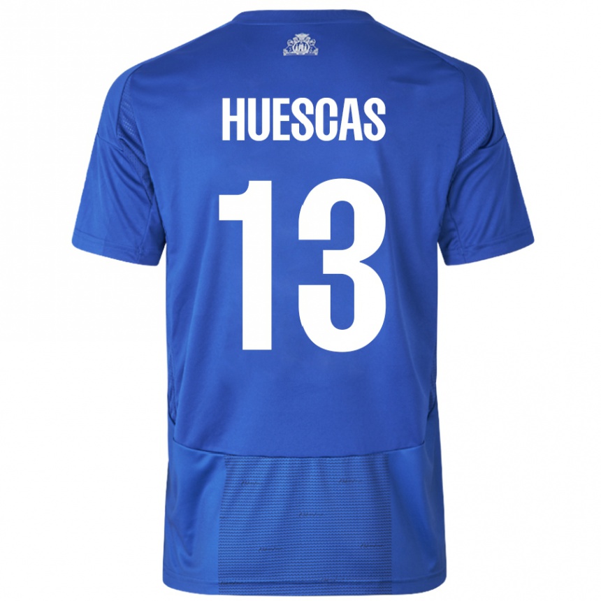 Niño Fútbol Camiseta Rodrigo Huescas #13 Blanco Azul 2ª Equipación 2024/25 México