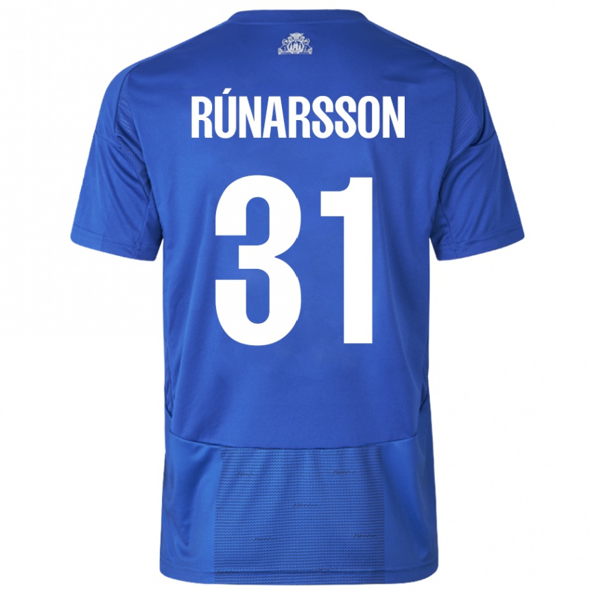 Niño Fútbol Camiseta Runar Alex Runarsson #31 Blanco Azul 2ª Equipación 2024/25 México