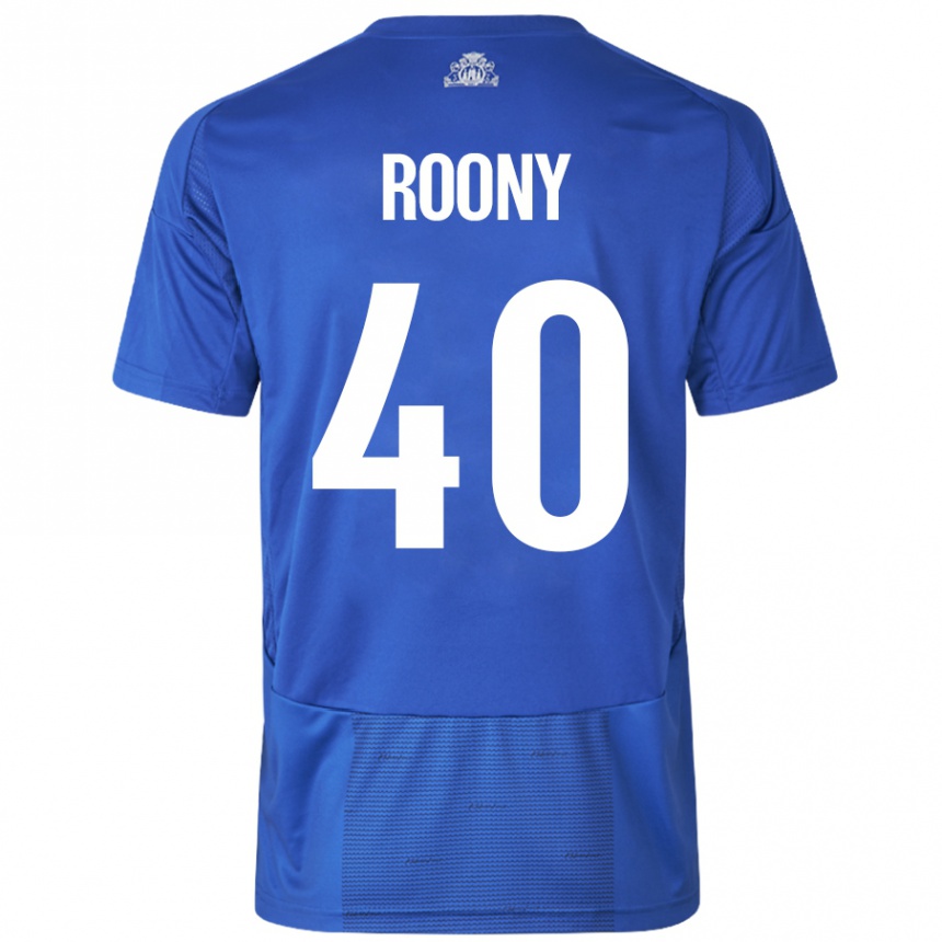 Niño Fútbol Camiseta Roony Bardghji #40 Blanco Azul 2ª Equipación 2024/25 México