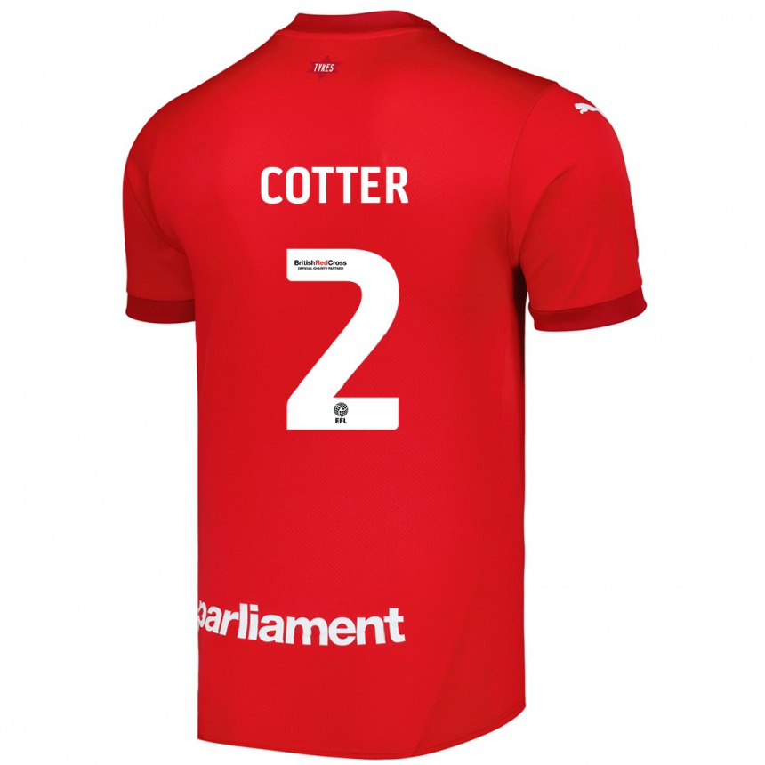 Hombre Fútbol Camiseta Barry Cotter #2 Rojo 1ª Equipación 2024/25 México