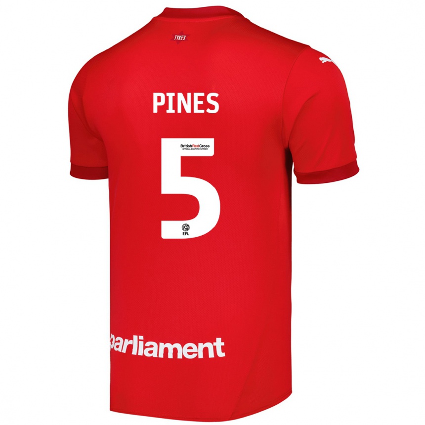 Hombre Fútbol Camiseta Donovan Pines #5 Rojo 1ª Equipación 2024/25 México