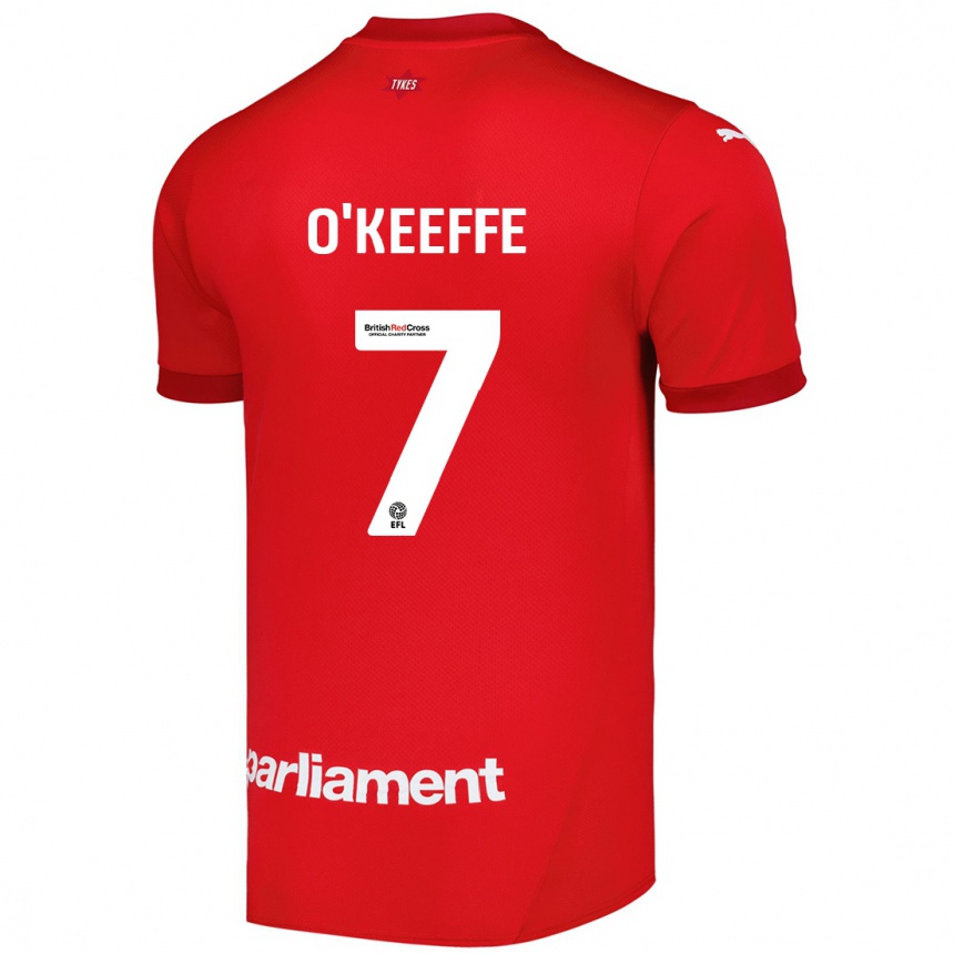 Hombre Fútbol Camiseta Corey O'keeffe #7 Rojo 1ª Equipación 2024/25 México