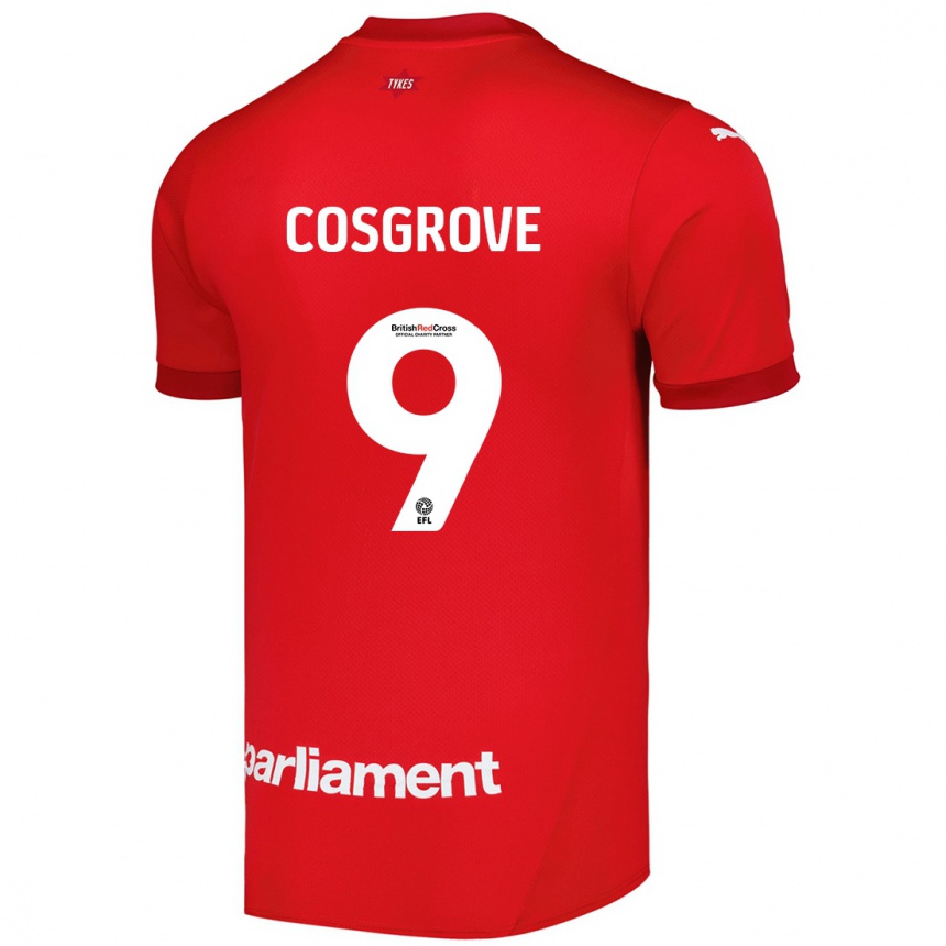 Hombre Fútbol Camiseta Sam Cosgrove #9 Rojo 1ª Equipación 2024/25 México