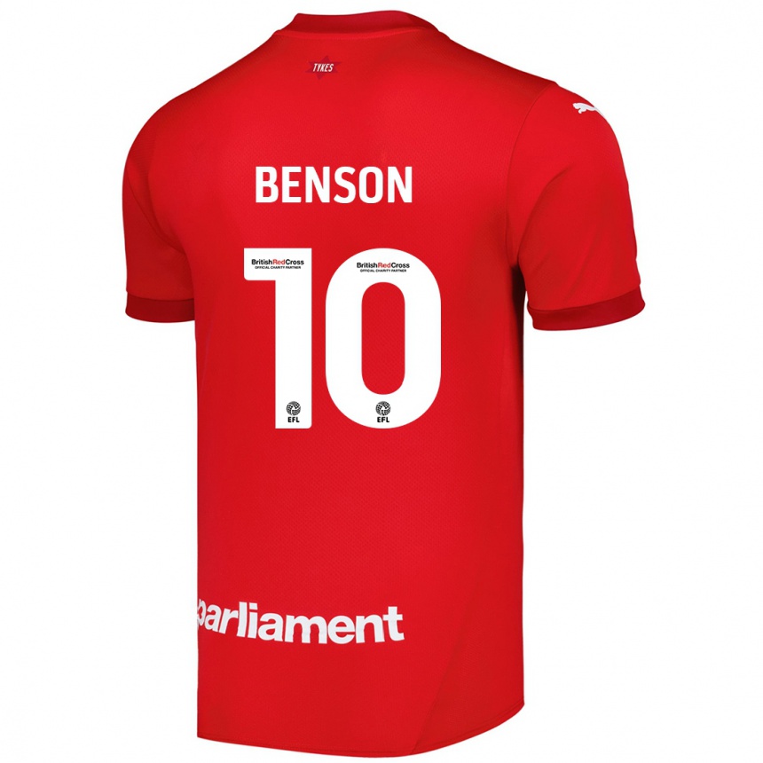 Hombre Fútbol Camiseta Josh Benson #10 Rojo 1ª Equipación 2024/25 México