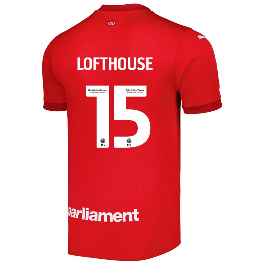 Hombre Fútbol Camiseta Kyran Lofthouse #15 Rojo 1ª Equipación 2024/25 México