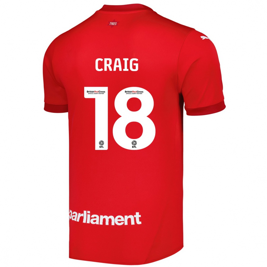 Hombre Fútbol Camiseta Matthew Craig #18 Rojo 1ª Equipación 2024/25 México