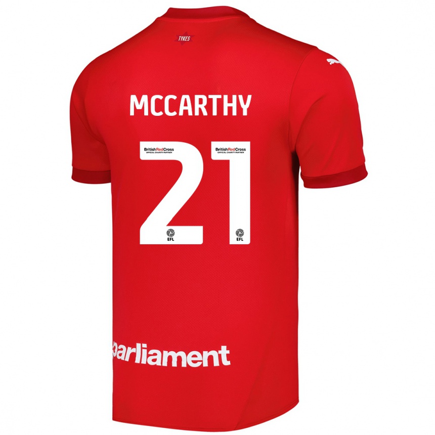 Hombre Fútbol Camiseta Conor Mccarthy #21 Rojo 1ª Equipación 2024/25 México