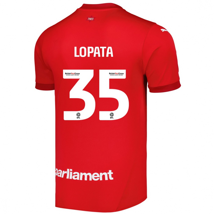 Hombre Fútbol Camiseta Kacper Lopata #35 Rojo 1ª Equipación 2024/25 México