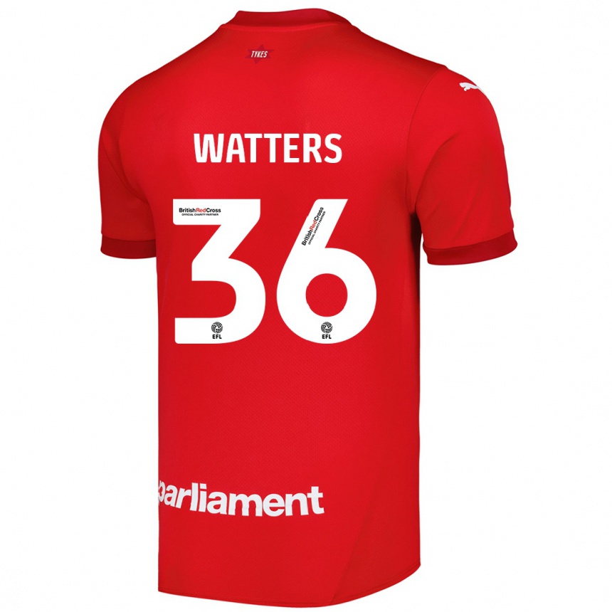 Hombre Fútbol Camiseta Max Watters #36 Rojo 1ª Equipación 2024/25 México