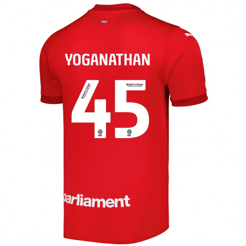 Hombre Fútbol Camiseta Vimal Yoganathan #45 Rojo 1ª Equipación 2024/25 México