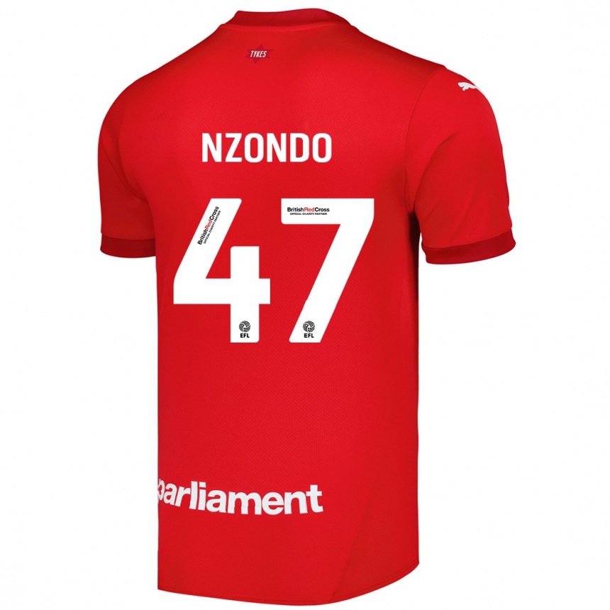 Hombre Fútbol Camiseta Emmaisa Nzondo #47 Rojo 1ª Equipación 2024/25 México