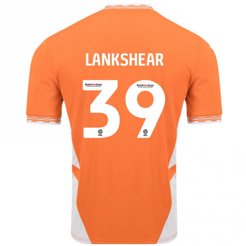 Hombre Fútbol Camiseta Alex Lankshear #39 Naranja Blanco 1ª Equipación 2024/25 México