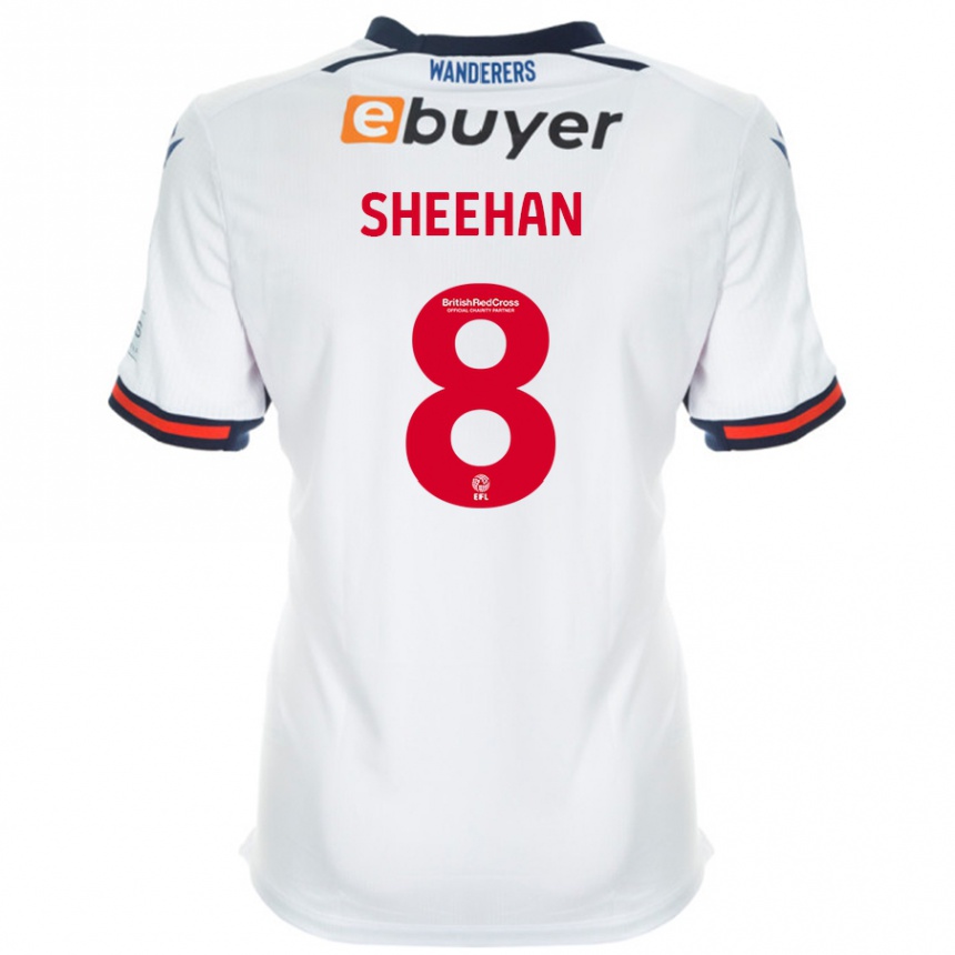 Hombre Fútbol Camiseta Josh Sheehan #8 Blanco 1ª Equipación 2024/25 México