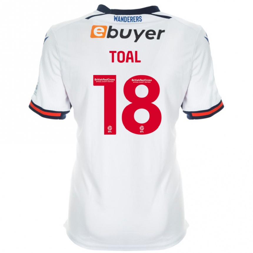 Hombre Fútbol Camiseta Eoin Toal #18 Blanco 1ª Equipación 2024/25 México