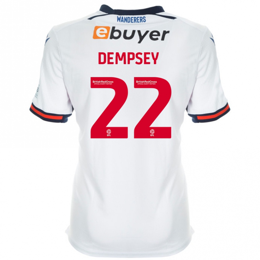 Hombre Fútbol Camiseta Kyle Dempsey #22 Blanco 1ª Equipación 2024/25 México